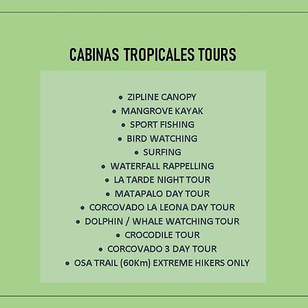Cabinas Tropicales Puerto Jimenez Exterior photo